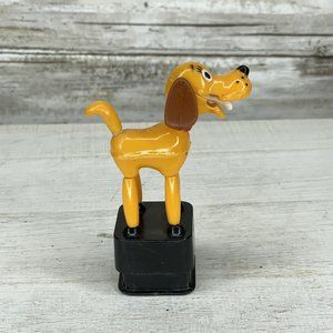 Vintage Push Puppet Collapsing Dog - NO BONE No. 966701 by British Design 4”